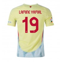 Dres Španielsko Lamine Yamal #19 Preč ME 2024 Krátky Rukáv